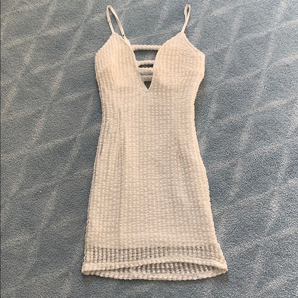Dance & Marvel Dresses & Skirts - White crochet mini dress